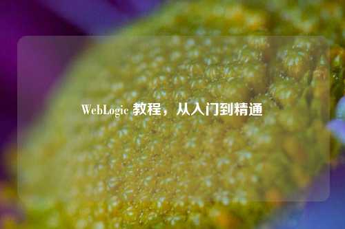 WebLogic 教程，从入门到精通