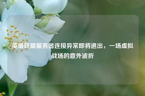 英雄联盟服务器连接异常即将退出，一场虚拟战场的意外波折