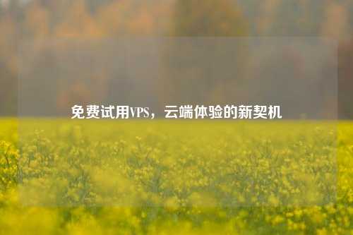 免费试用VPS，云端体验的新契机