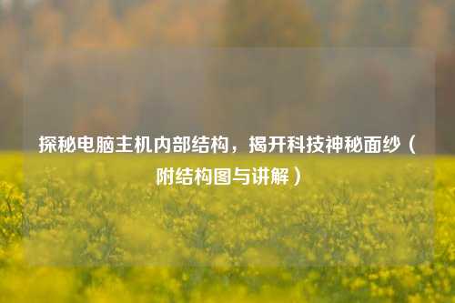 探秘电脑主机内部结构，揭开科技神秘面纱（附结构图与讲解）