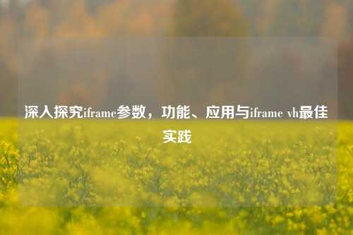 深入探究iframe参数，功能、应用与iframe vh更佳实践
