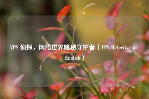 VPS 侦探，     世界隐秘守护者（VPS Detective in English）