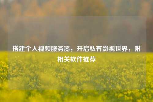 搭建个人视频服务器，开启私有影视世界，附相关软件推荐