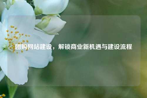 团购网站建设，解锁商业新机遇与建设流程