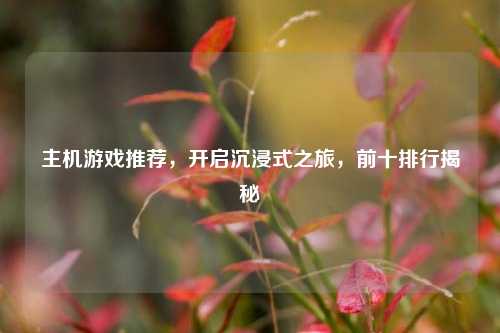 主机游戏推荐，开启沉浸式之旅，前十排行揭秘